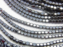 Cube, Hematite Gemstone Beads