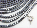 1strand $3.79! Hematite  Cube 2x2mm x2mm  1strand beads (aprx.15inch/38cm)