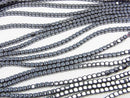 1strand $3.79! Hematite  Small Size Cube 3x3mm x3mm  1strand beads (aprx.15inch/38cm)