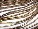 1strand $3.79! Hematite Cube 2x2x2mm Bronze Coating 1strand beads (aprx.15inch / 37cm)