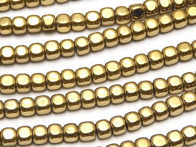 Cube, Hematite Gemstone Beads