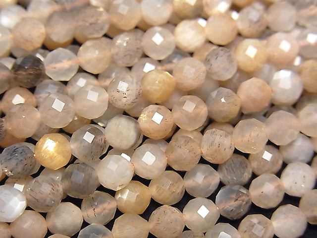 High Quality! 1strand $11.79! Multi Color Moonstone AAA Faceted Round 5mm 1strand beads (aprx.15inch / 38cm)