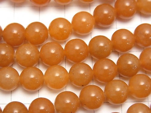 Orange Aventurine Round 8.5mm 1strand beads (aprx.15inch/36cm)