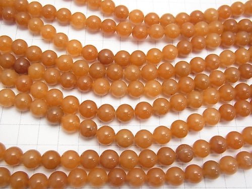 Orange Aventurine Round 8.5mm 1strand beads (aprx.15inch/36cm)