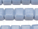 Angelite AA++ Cube Shape 12x12x12mm half or 1strand beads (aprx.15inch/38cm)