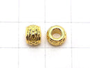 Metal parts Rondelle 7x7x5mm Gold color 5pcs