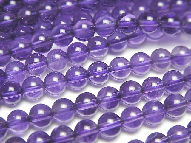 Amethyst, Round Gemstone Beads