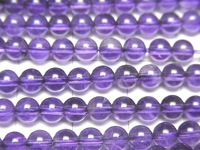 [Video] High quality Amethyst AAA Round 4.5mm 1strand beads (aprx.15inch/36cm)