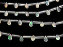 [Video] High Quality Ethiopia Opal AAA Pear shape Faceted 5x3mm 1strand beads (aprx.4inch / 9cm)