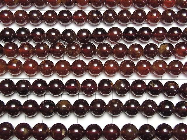 [Video] Hessonite Garnet AA++ Round 10mm half or 1strand beads (approx. 15 inches/36 cm)