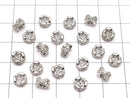 Metal Parts Rondelle 6 x 6 x 3 mm Silver Color (with CZ) 2 pcs $2.79!