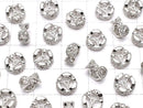 Metal Parts Rondelle 8 x 8 x 4 mm Silver Color (with CZ) 1 pc $2.79!