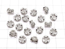 Metal Parts Rondelle 8 x 8 x 4 mm Silver Color (with CZ) 1 pc $2.79!