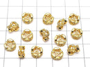 Metal Parts Rondelle 8 x 8 x 4 mm gold color (with CZ) 1 pc $2.79!