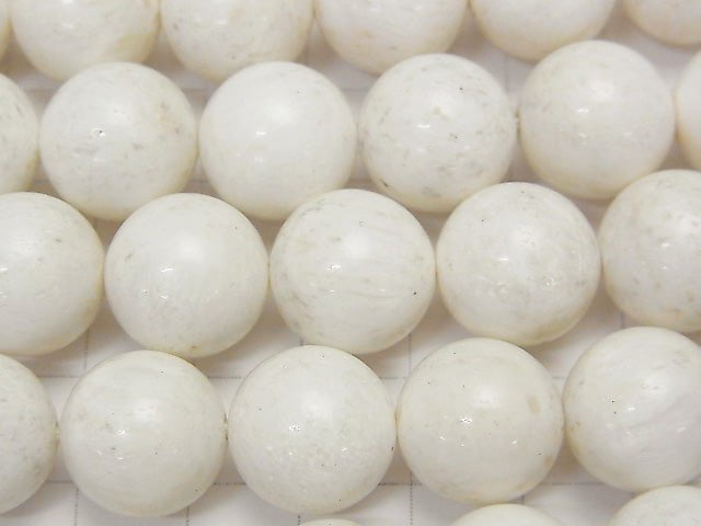 [Video] Zeolite  Round 14mm half or 1strand beads (aprx.15inch/38cm)