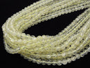 1strand $9.79! Crack Lemon Quartz Round 6mm 1strand beads (aprx.15inch / 38cm)