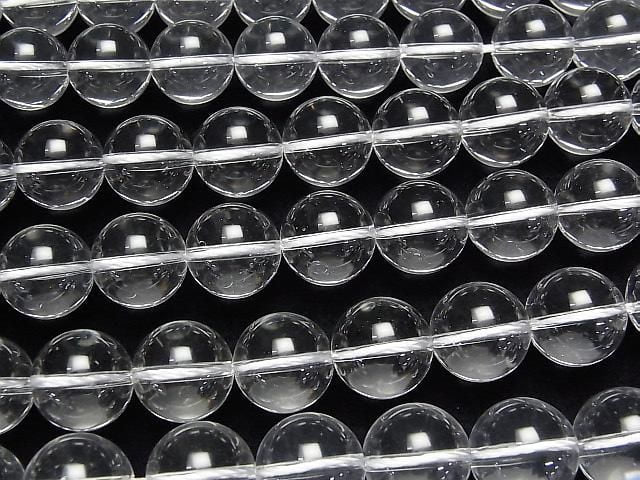 水晶石英 AAA 圓形 14mm 1/4 或 1 串珠（約 14 英吋/35 公分）