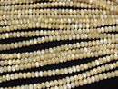 Mother of Pearl MOP Beige Rondelle 4x4x3mm 1-strand beads (approx. 15 inches/38 cm)