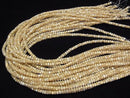 Mother of Pearl MOP Beige Rondelle 4x4x3mm 1-strand beads (approx. 15 inches/38 cm)