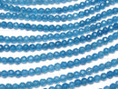 1strand $6.79! Blue Jade 32Faceted Round 4mm NO.3 1strand beads (aprx.15inch / 38cm)