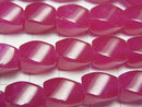 1strand $8.79! Wine Red Jade 4 Faceted Twist Faceted Rice 12 x 9 x 9 mm 1 strand beads (aprx.15 inch / 36 cm)