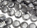 [Video] Larvikite Coin 10x10mm 1strand beads (approx. 15 inches/38 cm)