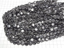 [Video] Larvikite Coin 10x10mm 1strand beads (approx. 15 inches/38 cm)