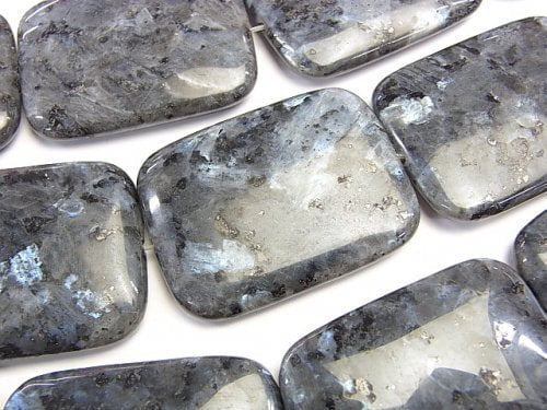 Larvikite, Rectangle Gemstone Beads