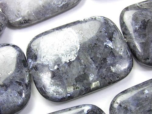 Larvikite, Rectangle Gemstone Beads