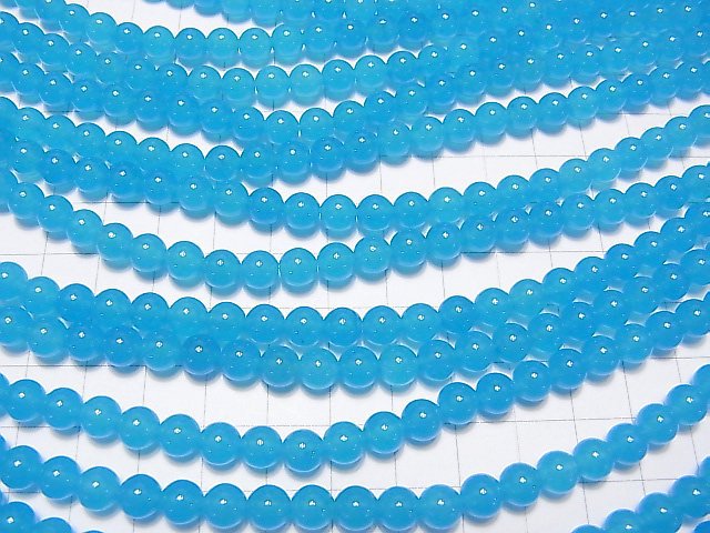 Blue Jade Round 6mm NO.3 1strand beads (aprx.15inch / 36cm)