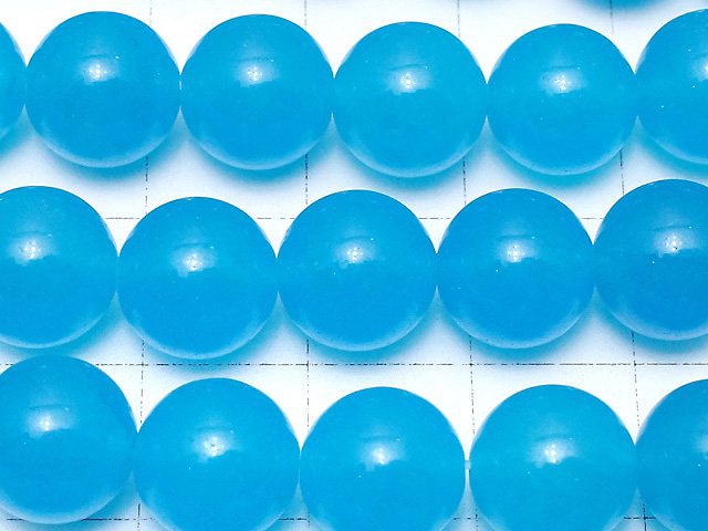 Blue Jade Round 10mm NO.3 1strand beads (aprx.15inch / 35cm)
