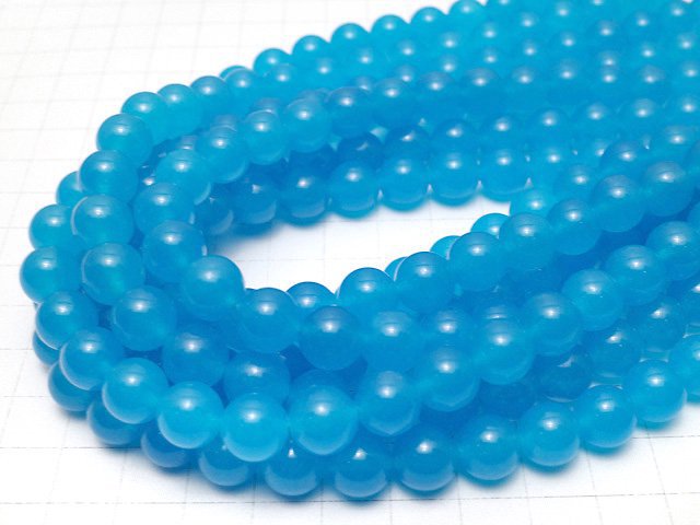 Blue Jade Round 10mm NO.3 1strand beads (aprx.15inch / 37cm)