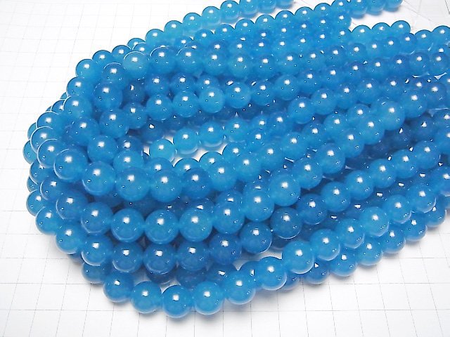 Blue Jade Round 12mm NO.3 1strand beads (aprx.15inch / 36cm)