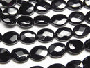 Onyx  Faceted Oval 10x8x4mm half or 1strand beads (aprx.15inch/38cm)