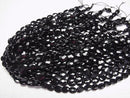 Onyx  Faceted Oval 10x8x4mm half or 1strand beads (aprx.15inch/38cm)