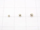 [K10 Yellow Gold] Mirror Round Cut Beads [2mm][2.5mm][3mm] 1pc