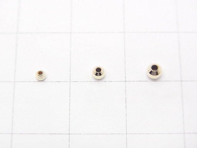 [K10 Yellow Gold] Mirror Round Cut Beads [2mm][2.5mm][3mm] 1pc