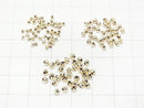 [K10 Yellow Gold] Mirror Round Cut Beads [2mm][2.5mm][3mm] 1pc
