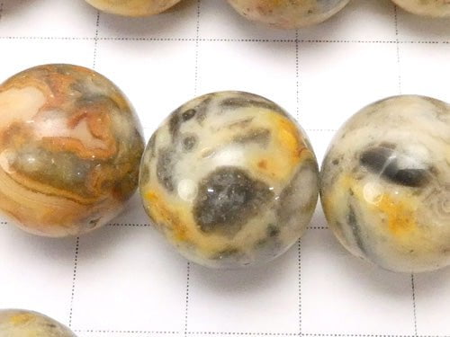 Crazy lace agate Round 14mm half or 1strand beads (aprx.14inch / 35cm)
