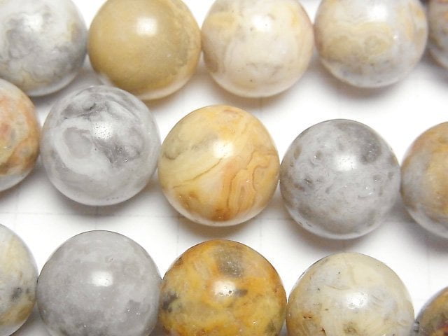 [Video] Crazy Lace Agate Round 14mm half or 1strand beads (aprx.14inch/35cm)