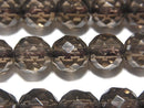 Smoky Quartz AAA 64Faceted Round 10mm [2mm hole] 1/4 or 1strand beads (aprx.15inch/37cm)