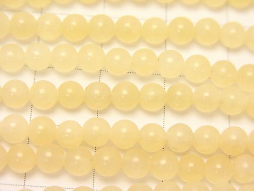 Yellow Jade Round 4mm 1strand beads (aprx.13inch/32cm)