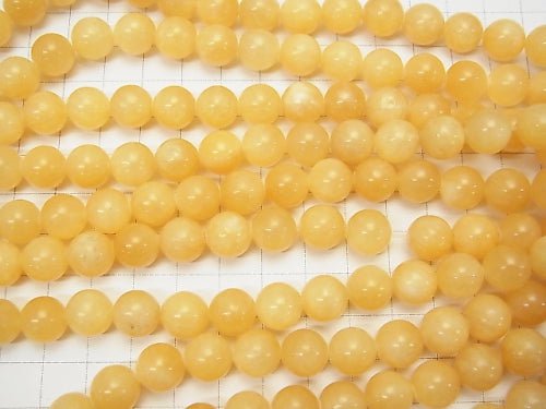 Yellow Jade Round 10mm 1strand beads (aprx.14inch/34cm)