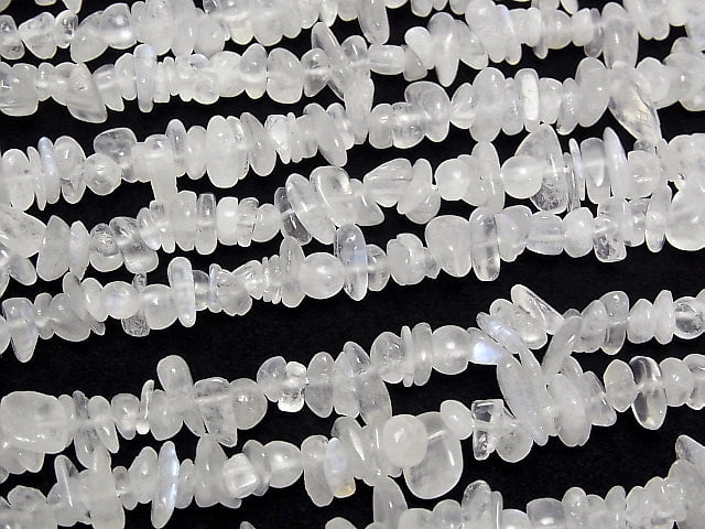 [Video] Royal Blue Moonstone AA ++ Chips (Small Nugget) 1strand beads (aprx.15inch / 38cm)