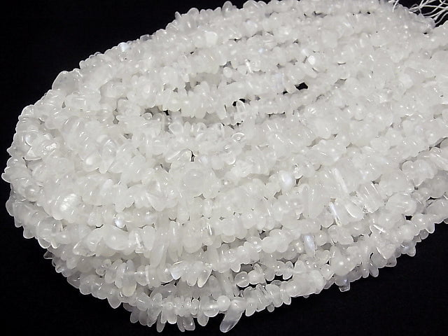 [Video] Royal Blue Moonstone AA ++ Chips (Small Nugget) 1strand beads (aprx.15inch / 38cm)