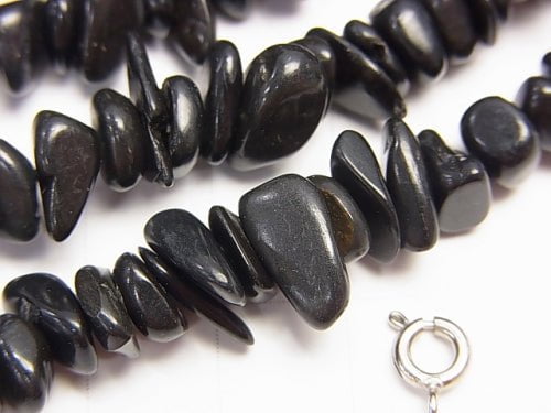 1strand $9.79! Yamanashi Black Silica Chips (Small Nugget) 1strand beads (aprx.15inch / 38cm)