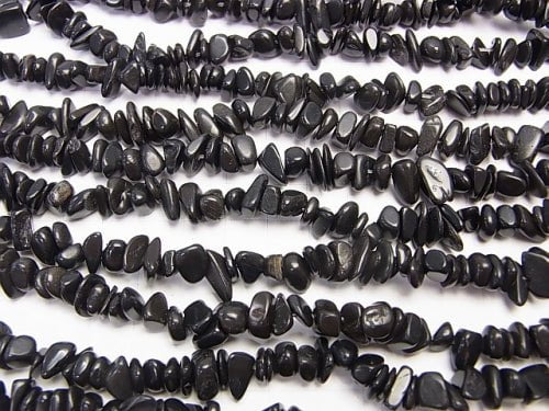 1strand $9.79! Yamanashi Black Silica Chips (Small Nugget) 1strand beads (aprx.15inch / 38cm)
