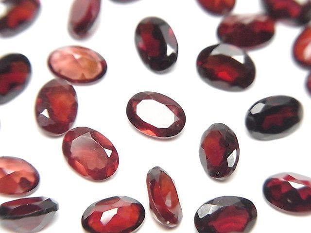 Garnet, Oval Gemstone Beads