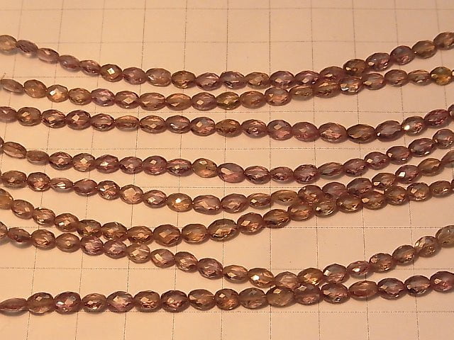 MicroCut! High Quality Color Change Garnet AAA Faceted Oval half or 1strand beads (aprx.4inch / 9cm)