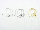 Silver925 Earwire 12x11mm [Sterling Silver Finish][Rhodium Plated][18KGP] 3pairs